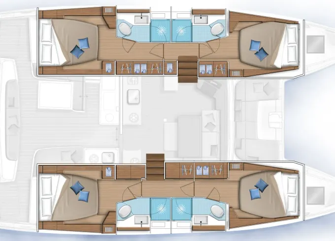 Lagoon 46 Premium Sailing Catamaran in Le Marin, Martinique