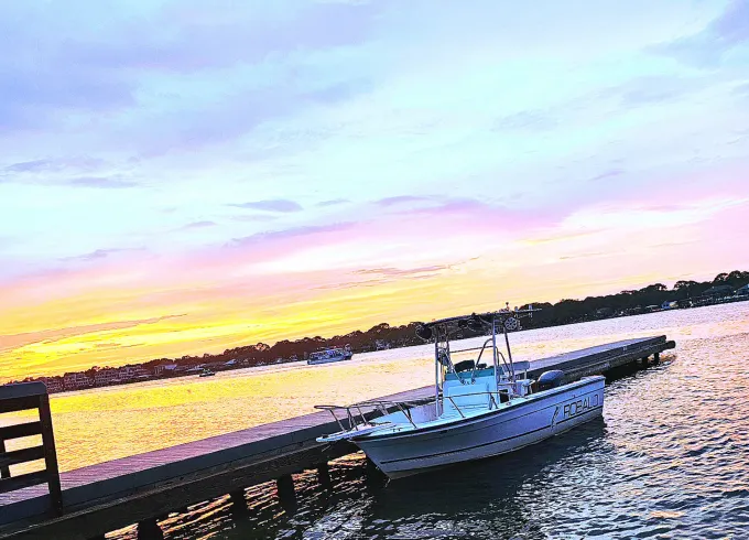 King Triton 22ft center console with crazy loud sound system