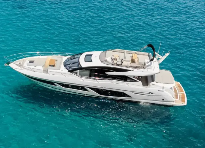 Luxury 74ft Sunseeker Predator Sport Mega Yacht Rental in Ibiza, Illes Balears