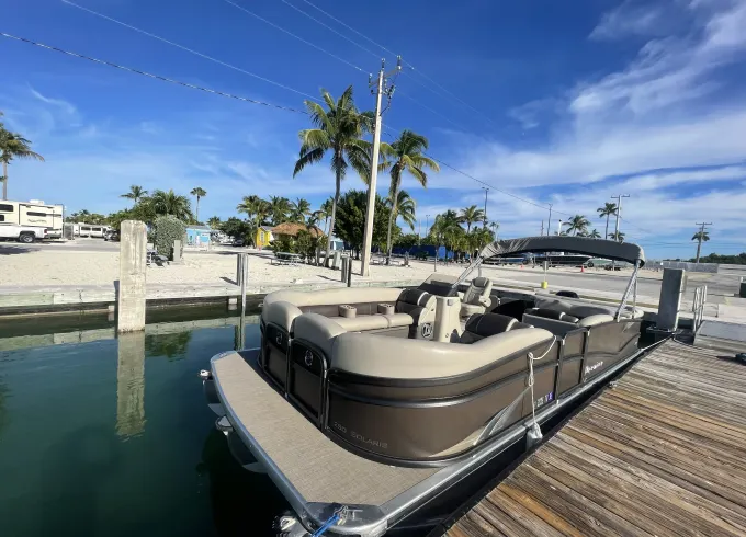 25ft Premier Pontoon Experience Big Pine Key Verado 250HP
