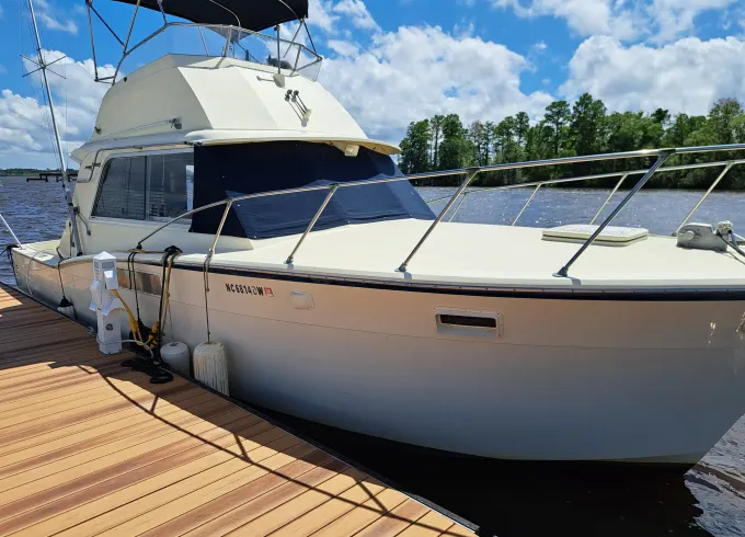 Classic Hatteras Cabin Cruiser for your getaway! Try it out as a Rent-to-Own