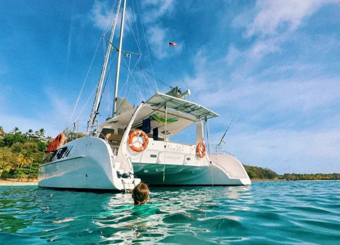 Unforgettable Crewed Charters on 42' Seawind 1260, Grenadines