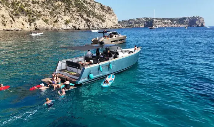 Fjord 40 Open Motor Yacht Charter – Mallorca | Watersports & Skipper