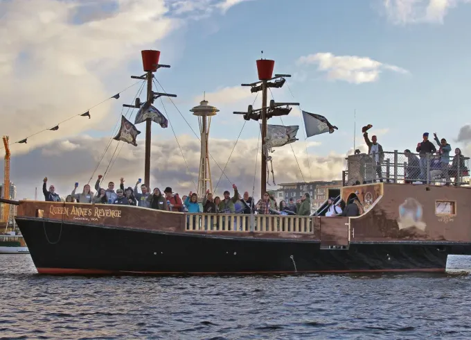 50' Pirate Ship Adventure Aboard Queen Anne's Revenge in Seattle