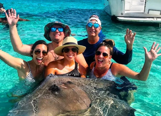 Private Custom Charter, Stingray City, Coral Reef Snorkeling, Starfish 34ft