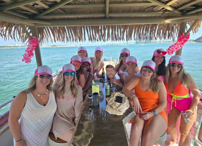 The Pink Pearl Tiki, up to 18 passengers!