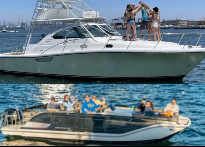 Up to 22 party people in a two boat Experience
