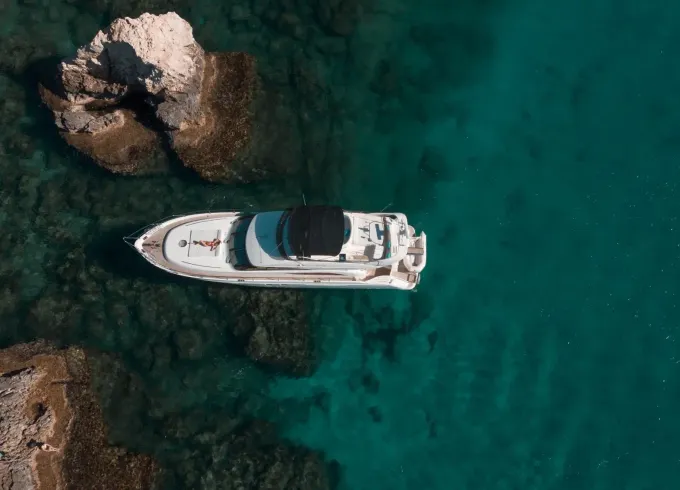 Luxury motor yacht PRINCESS 61 in Ayia- Napa and Blue Lagoon