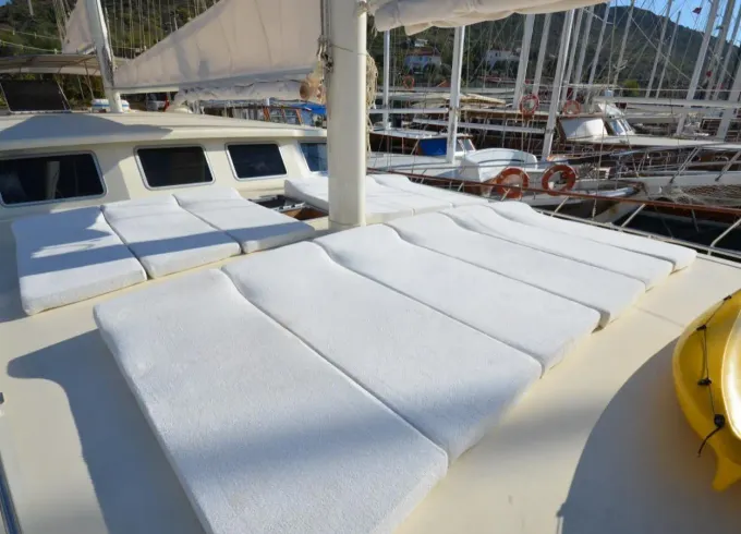 CAGAN This Wonderful Deluxe Gulet Yacht is 30 m. Long and for 12 People
