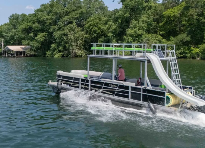 Lake Austin Zorro Party Barge 20-Passenger w/Waterslide & Lillypad