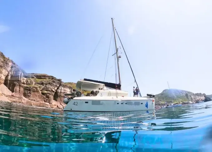 45ft Lagoon Catamaran Semi-Private Daytime Joy Cruise with Transfer
