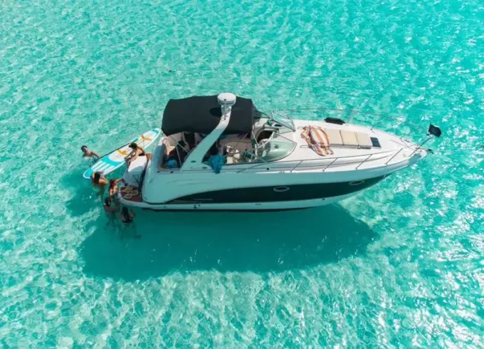 Chaparral 32 with all inclusive. Visit el Cielo Cozumel