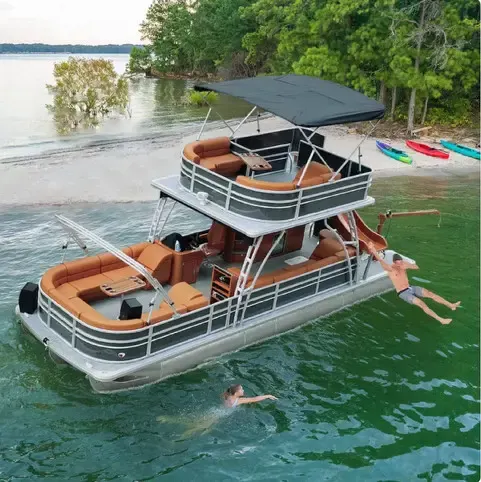 32' Pontoon Islander Double Decker with Slide and Full Amenities