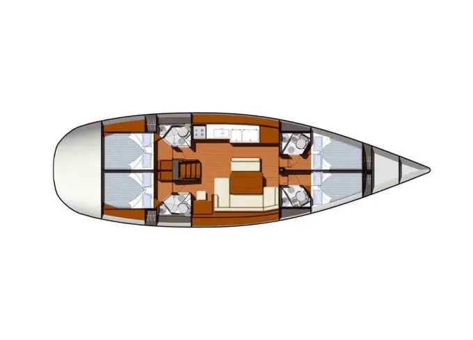 Navigate Sun Odyssey 49i Sailing Yacht in Sukosan, Zagreb