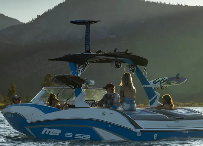 New Wakesurf Boat on Lake Tahoe | 23 foot MB B52: the best wave out there!