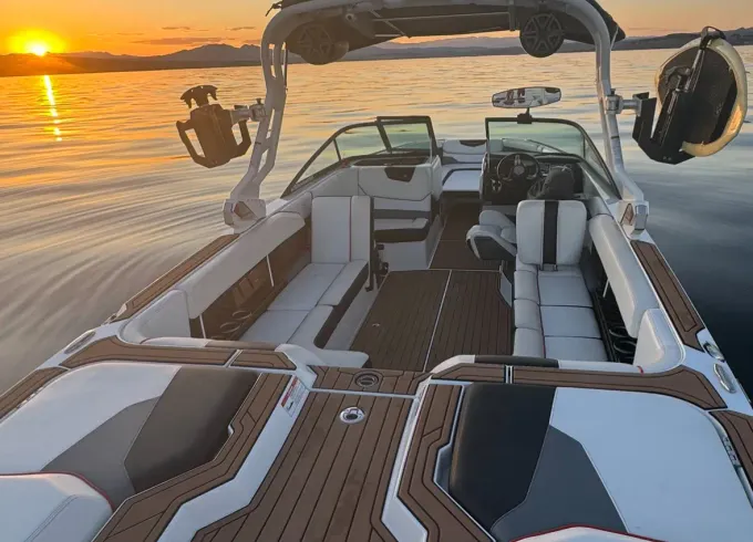 Surf, Wakeboard, Ski, Tube on this sexy Air Nautique 24ft