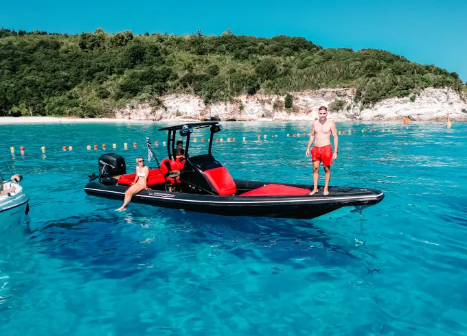 High Performance 300HP Technohull RIB in Preveza Greece for 8 Guests