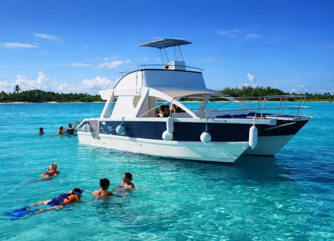 Cap Cana 36ft Private Catamaran with Sandbar and Snorkel Gear