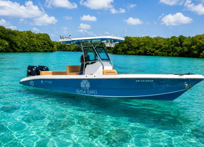 Rosario Islands Private Tour – 28ft Speedboat Charter for 4 Guests