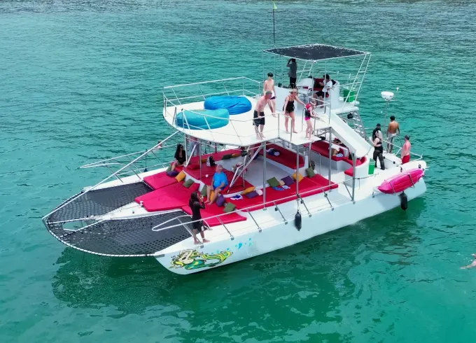 45' Custom Trimaran with Waterslides [All Inclusive] in Puerto Vallarta Mexico