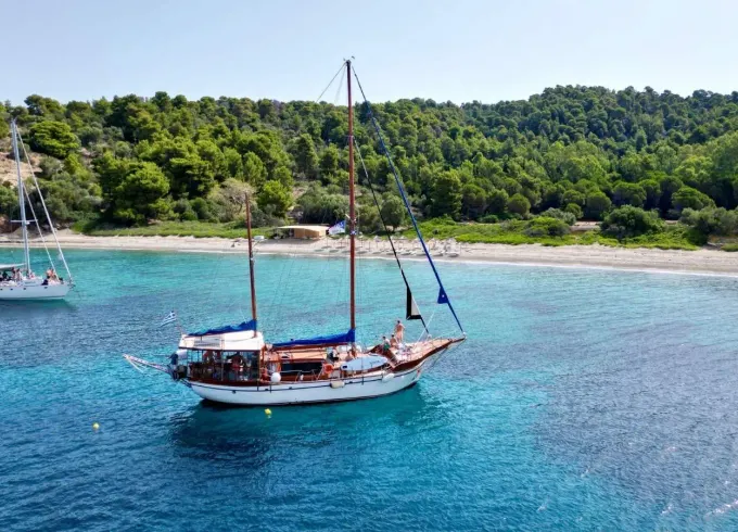 Traditional Wooden Boat - Daily Trips Skiathos