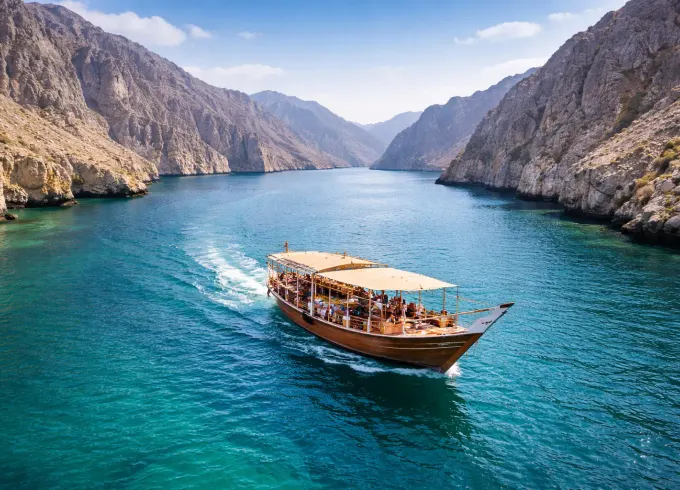 Khasab Private Musandam Dhow Cruise with Dolphins and Snorkeling