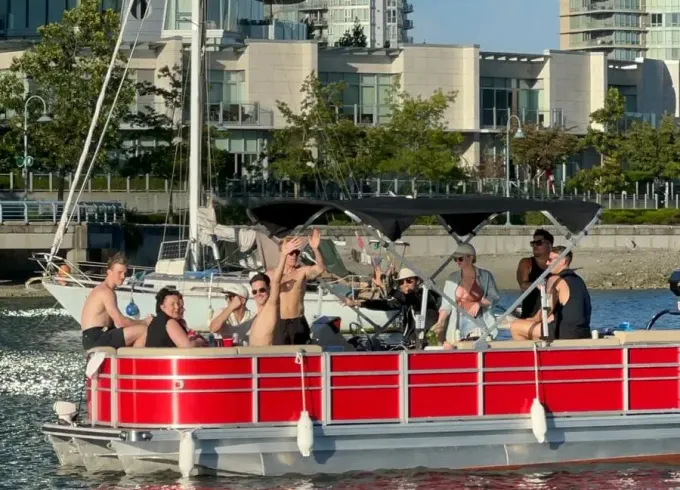 Luxury on the Water -8 Person BBQ Party Pontoon in Vancouver False Creek