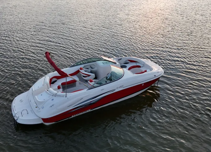 Spacious Deck Boat at Lake Livingston