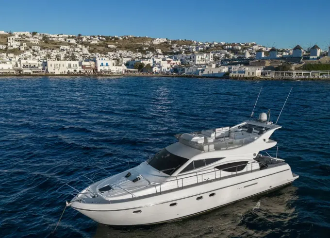 Ferretti 46 Charter in Mykonos and Cyclades!