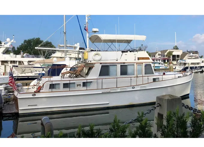 Charter this 46ft Grand Banks in St. Mary's, GA, and cruise Cumberland Sound!