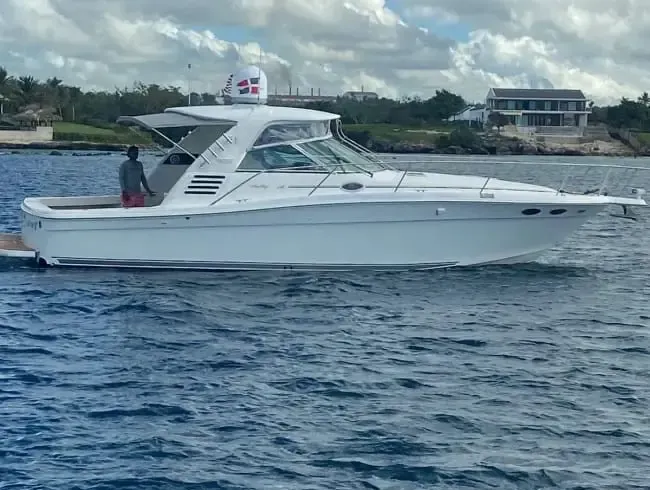 Visit Saona Island in this 37ft Sea Ray Motor Yacht