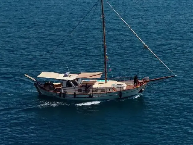 Traditional Greek Handmade Sailing Gulet for Authentic Cruises from Athens