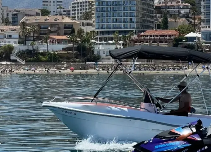 Rent Voraz boat without license for 8 persons in Benalmádena, Spain