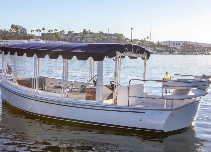 Duffy Electric Boat Cruise with Captain, Wine and Charcuterie in Marina del Rey