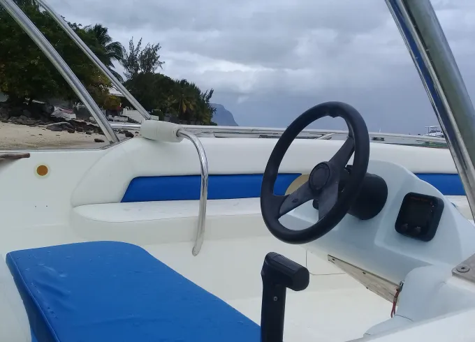 Deck Boat rental in Rivière Noire