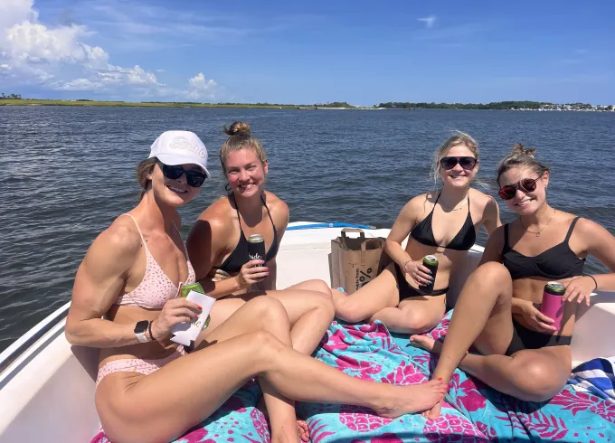 Party Boat, Bachelorette Party, Dolphin Cruise, Folly Beach, South Carolina