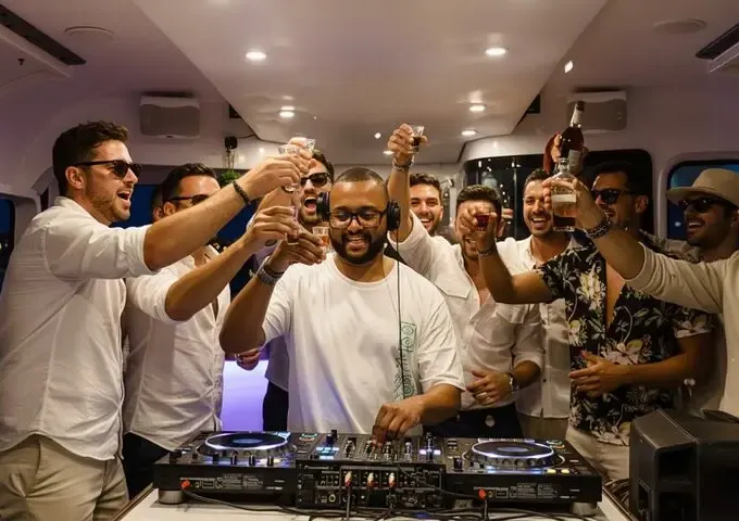 Lisbon Bachelor Party Sunset Cruise – Luxury Boat, Shots & Music