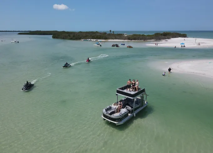 Double Decker Party Boat with Water Slide in Madeira Beach!