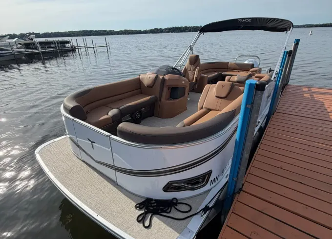 2026 Tahoe LTZ 23' Tritoon | Premium Watercraft Rental in Mound, Minnesota