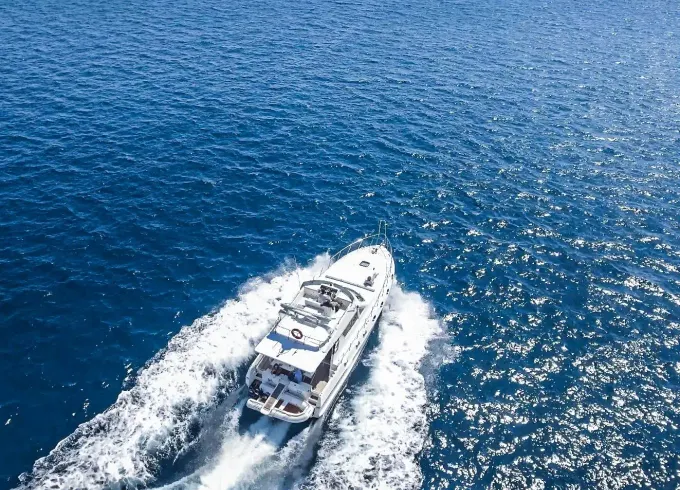 45' Flybridge Yacht - Half Day and Full Day Yacht Cruises in Aegina