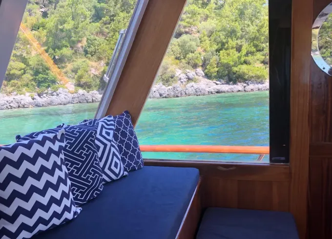 Take a small group out on the water in Muğla for a luxury trip with 42' Trawler!