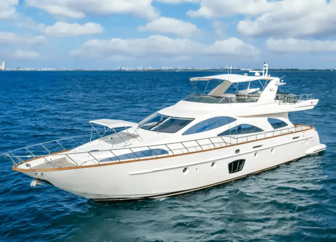 Luxury Ride! All-Inclusive Azimut 80 Ft Yacht in Cancun, Mexico.