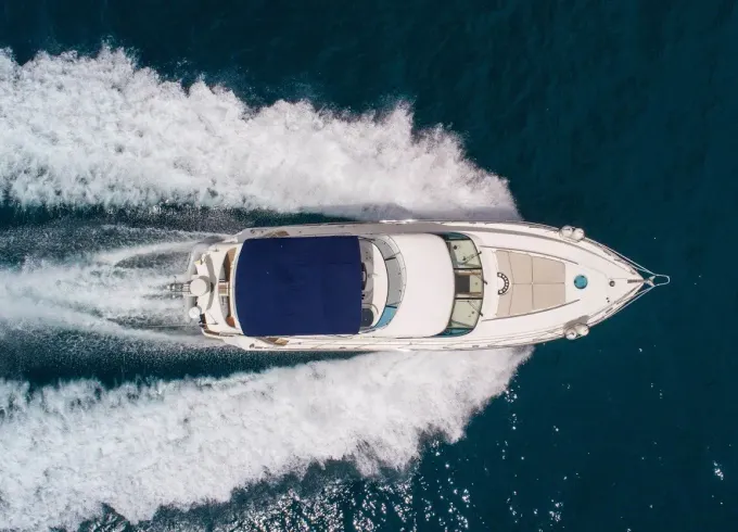 Charter Fairline 52 fly Motor Yacht in Ornos Mykonos , Greece