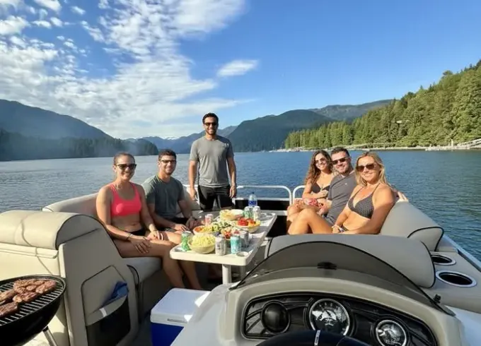 Deep Cove & Vancouver Party Pontoon with BBQ & Beats