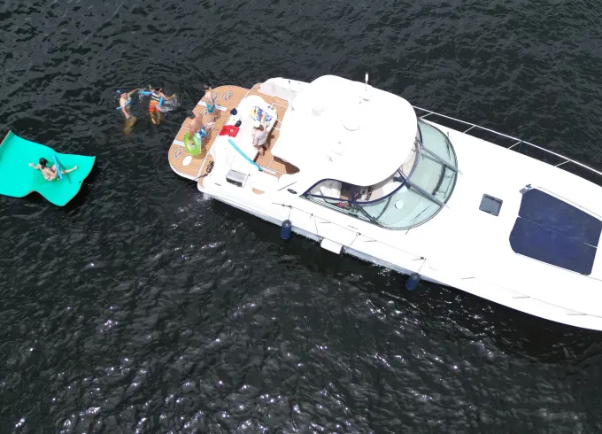 Enjoy your day on The No Regrets 50' Yacht!!
