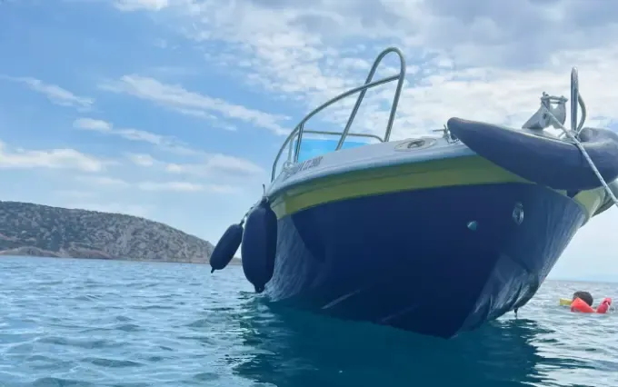 Your Aquatic Escape: Rent a 16ft Ayhan Deck Boat in Kalivia, Captain Optional!