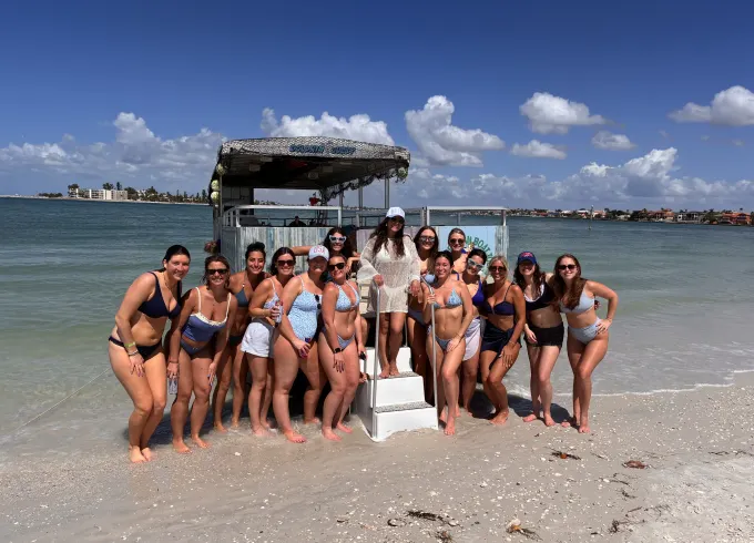 17 passenger Party Pontoon Rental with Captain and Crew in St. Pete Beach Fl