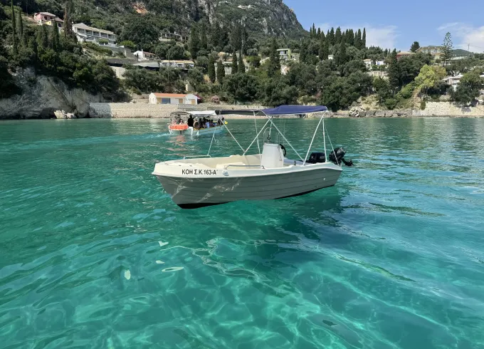 14ft Marinco Boat for rent with or without license in Paleokastritsa