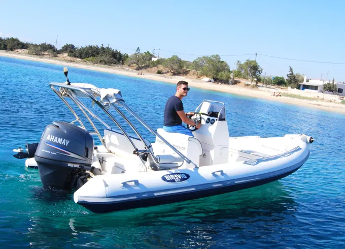 Yria 550-RIB boat for Rent in Agia Anna Port, Naxos, Greece