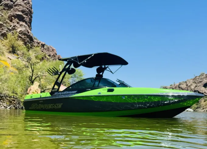 Come Dew The Dew! Mountain Dew and Supreme Collab WakerSurf Boat!!